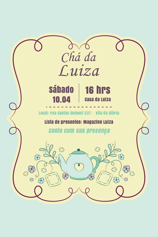 Convite Virtual Chá de Panela